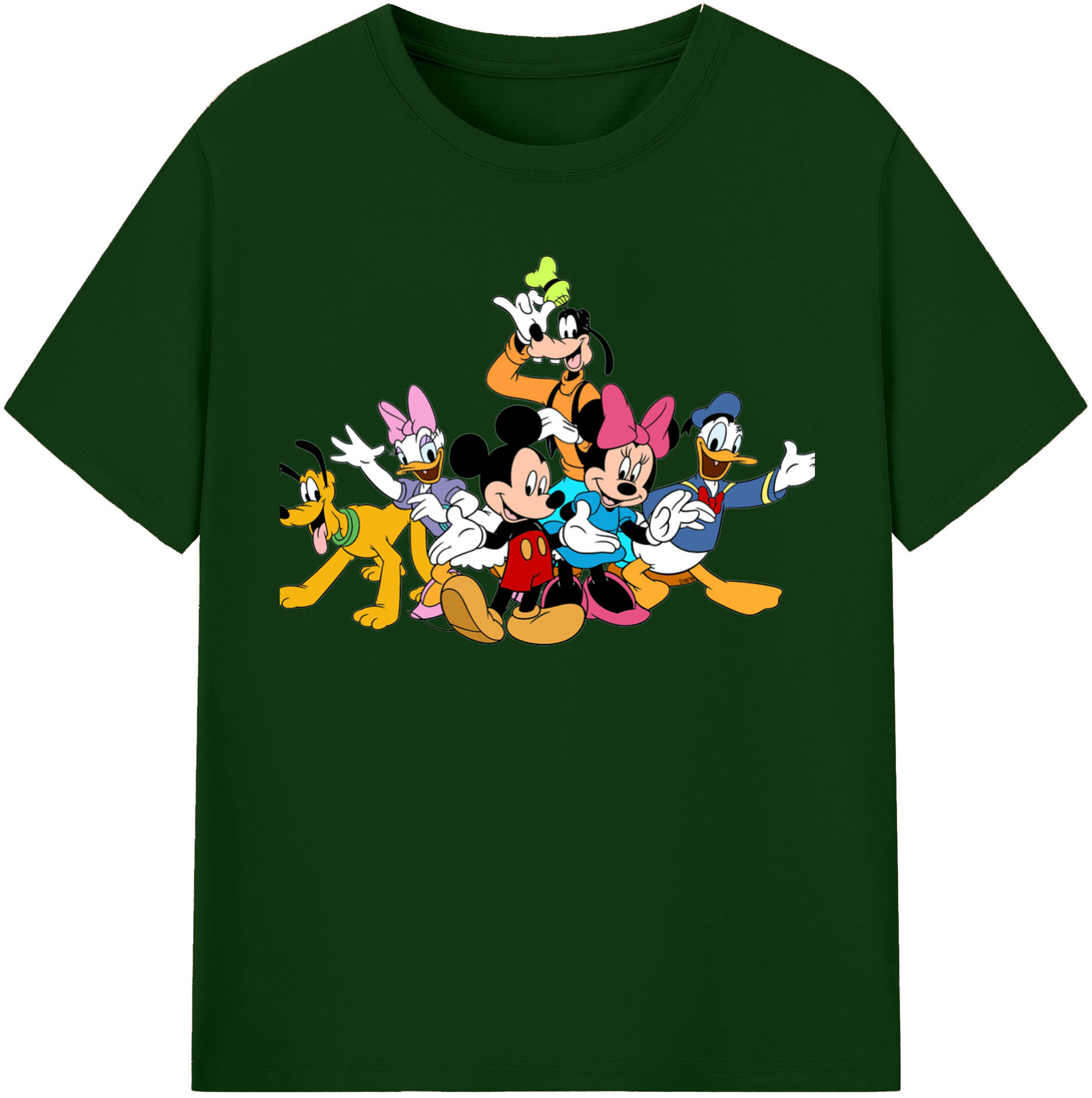 （画像用） ミッキーマウス Mickey Mouse 綿100％半袖Tシャツ（フロントプリント）